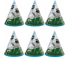 Globos Europe Bv Futbolo gerbėjų popierinės kepuraitės, 6 vnt.