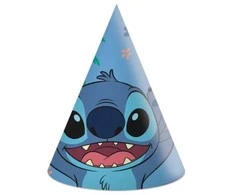 Globos Europe Bv GoDan Stitch &amp; Angel Disney Popierinės kepurės 6vnt