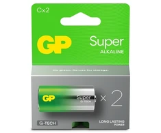 Gold Peak Industries GP Baterija GP Baterija 1x2 GP Super Alkaline 1.5V C Baby LR14 Rel. 03014AETA-B2