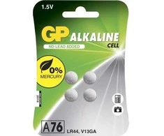 Gold Peak Industries GP Ultra Plus šarminės baterijos A76/LR44, 1,5 V (4 vnt. pakuotė)