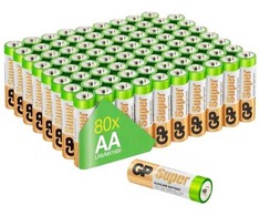 Gold Peak Industries GP šarminės Super AA baterijos 1.5V 80 vnt. (03015AS80)