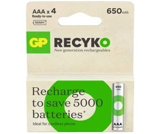 Gold Peak Industries GP akumuliatoriai GP ReCyko Micro (AAA) - Akku NiMH 650 mAh 1.2 V 2 st.
