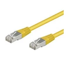 Goobay 0.25 m Cat. 5e SFTP, 0.25 m, RJ-45, RJ-45, Geltona