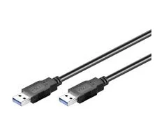 Goobay 0.5 m USB 3.0 A/A, 0.5 m, USB A, USB A, USB 3.2 Gen 1 (3.1 Gen 1), Vyr./Vyr., Juoda