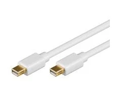 Goobay 1 m „Mini DisplayPort“ kabelis, 1 m, „Mini DisplayPort“, „Mini DisplayPort“, kištukas, kištukas, baltas