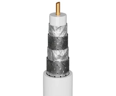 Goobay kabelis 120 dB antenos bendraašis kabelis, 4x ekranavimas, CU, 305 m, baltas - Kabelio ilgis 305 m