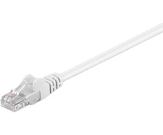 Triton CAT 5e jungiamasis kabelis, U/UTP, baltas - kabelio ilgis 1,5 m