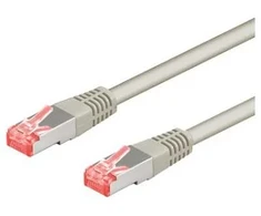 Goobay CAT 6a S/FTP CU 1m Pilka
