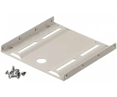 Goobay 2,5 colio standžiojo disko montavimo rėmas į 3,5 colio - 1-kartinis, universalus, HDD montavimo laikiklis, smėlio spalvos, 2,5", 100 mm, 100 mm