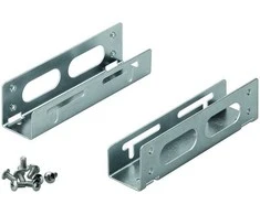 Goobay 2,5 colio kietojo disko tvirtinimo rėmas iki 3,5 colio – 2 dalių, universalus, HDD tvirtinimo laikiklis, sidabrinis, 2,5 colio, 103 mm, 115 mm