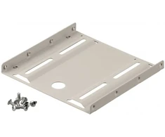 Goobay 2,5 colio standžiojo disko montavimo rėmas į 3,5 colio - 1-kartinis, universalus, HDD montavimo laikiklis, smėlio spalvos, 2,5", 100 mm, 100 mm