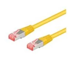 Goobay Patchcord LAN kabelis CAT 6A S/FTP geltonas 2m