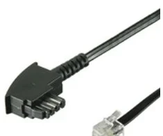 Goobay GOOBAY 10x TAE-F jungties kabelis tarptautinis-Pin Out 4 polių 3 metrų juodas - 50941