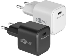 Įkroviklis Goobay 45 W Szybka kroviklis USB-C PD GaN Nano balta - Wersja kolorystyczna balta