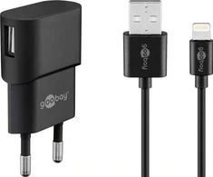 Goobay 45294, vidaus, AC, 5 V, 1 m, juoda