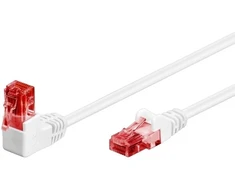 Goobay 51524, 3 m, Cat6, U/UTP (UTP), RJ-45, RJ-45, Balta, Raudona