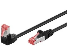 Goobay 51545, 3 m, Cat6, S/FTP (S-STP), RJ-45, RJ-45, Juodas
