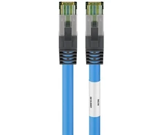 Goobay 55119, 20 m, Cat8.1, S/FTP (S-STP), RJ-45, RJ-45, Mėlyna