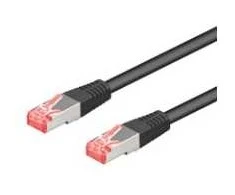 Goobay Kabelis LAN Patchcord CAT 6A S/FTP Juodas 5m
