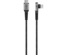 Goobay 64660, 2 m, USB C, USB C, USB 2.0, Juoda, Pilka