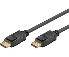 Goobay 5m DisplayPort 1.4 jungties kabelis [3D, 8K (4320p), paauksuoti kontaktai, su užraktu]