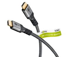 „Goobay“ didelės spartos HDMI kabelis su eternetu | 64995 | 3 m