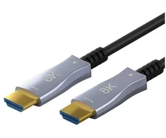 Goobay 65558, 100 m, HDMI Type A (standartinis), HDMI Type A (standartinis), 3D, 48 Gbit/s, juoda, pilka