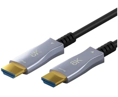 Goobay 65558, 100 m, HDMI Type A (standartinis), HDMI Type A (standartinis), 3D, 48 Gbit/s, juoda, pilka
