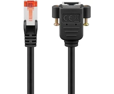 Goobay CAT 6 ilgintuvas/FTP (PiMF), juodas – laido ilgis 2 m