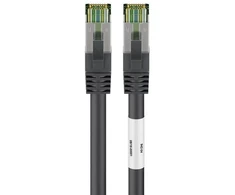 Goobay 66729, 25 m, Cat8.1, S/FTP (S-STP), RJ-45, RJ-45, Juodas