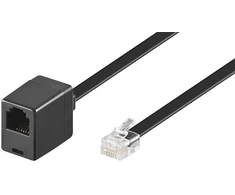 Goobay 68264, 6 m, RJ12 M, RJ12 FM, Juodas, Vyrams, Moterims