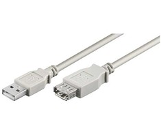 Kabelis USB Goobay USB-A - 0.3 m Pilka (68621)