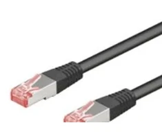 Goobay 68697, 20 m, Cat6, S/FTP (S-STP), RJ-45, RJ-45, Juodas