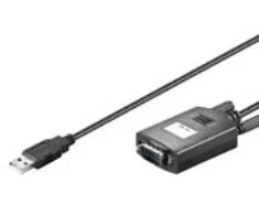 Goobay 68875, juodas, 1,5 m, USB Type-A, RS-232, vyriškas, vyriškas