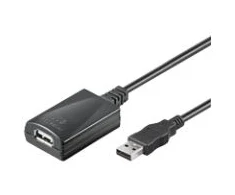 Goobay 68876, 5 m, USB A, USB A, USB 2.0, vyriškas/moteriškas, juodas
