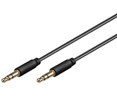 Goobay AUX audio kabelis 3.5 mm stereo 3-pin 1m