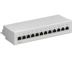 Goobay 69306, RJ45, Cat6, U/FTP (STP), 22/26, Pilka, Montavimas į stelažą