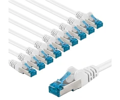 Goobay CAT 6A kabelis krosowy, S/FTP (PiMF), 3 m, , komplektas 10 - Długość kabla 3 m (RB69361)