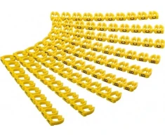Goobay 72518, Geltona, PVC, 90 vnt., Juoda, 5.6 - 7.4 mm², 5.6 - 7.4 mm