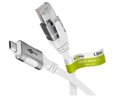 Kabelis USB Goobay USB-C - RJ-45 1.5 m Baltas (RB74166)