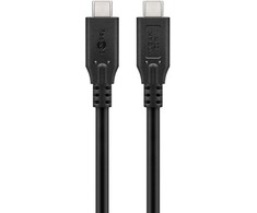 Kabelis USB Goobay USB-C - USB-C 2 m Juodas