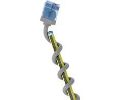 Goobay Itin lankstus CAT 6A pataisinis kabelis, plonas, U/UTP, pilkas - Laido ilgis 1 m