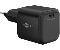 Įkroviklis Goobay Szybka kroviklis USB-C PD GaN Nano (20 W) juoda