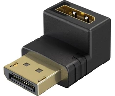 Goobay 77129, DisplayPort, DisplayPort, Vyriškas, Moteriškas, Tiesus, Viršutinis