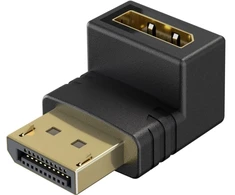 Goobay 77129, DisplayPort, DisplayPort, Vyriškas, Moteriškas, Tiesus, Viršutinis