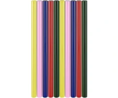 Goobay Karšto lydymo klijų lazdelės 11 mm, 5 spalvos, 10 vnt.