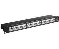 Goobay 90854, RJ45, Cat6a, U/FTP (STP), 22/26, montavimas į stelažą, 1U