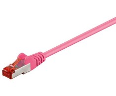 „Goobay CAT 6“ jungties kabelis, S/FTP (PiMF), violetinis – laido ilgis 0,15 m