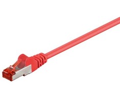 „Goobay CAT 6“ jungties kabelis, S/FTP (PiMF), raudonas – laido ilgis 0,15 m