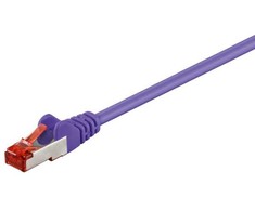 „Goobay CAT 6“ jungties kabelis, S/FTP (PiMF), violetinis – laido ilgis 0,15 m